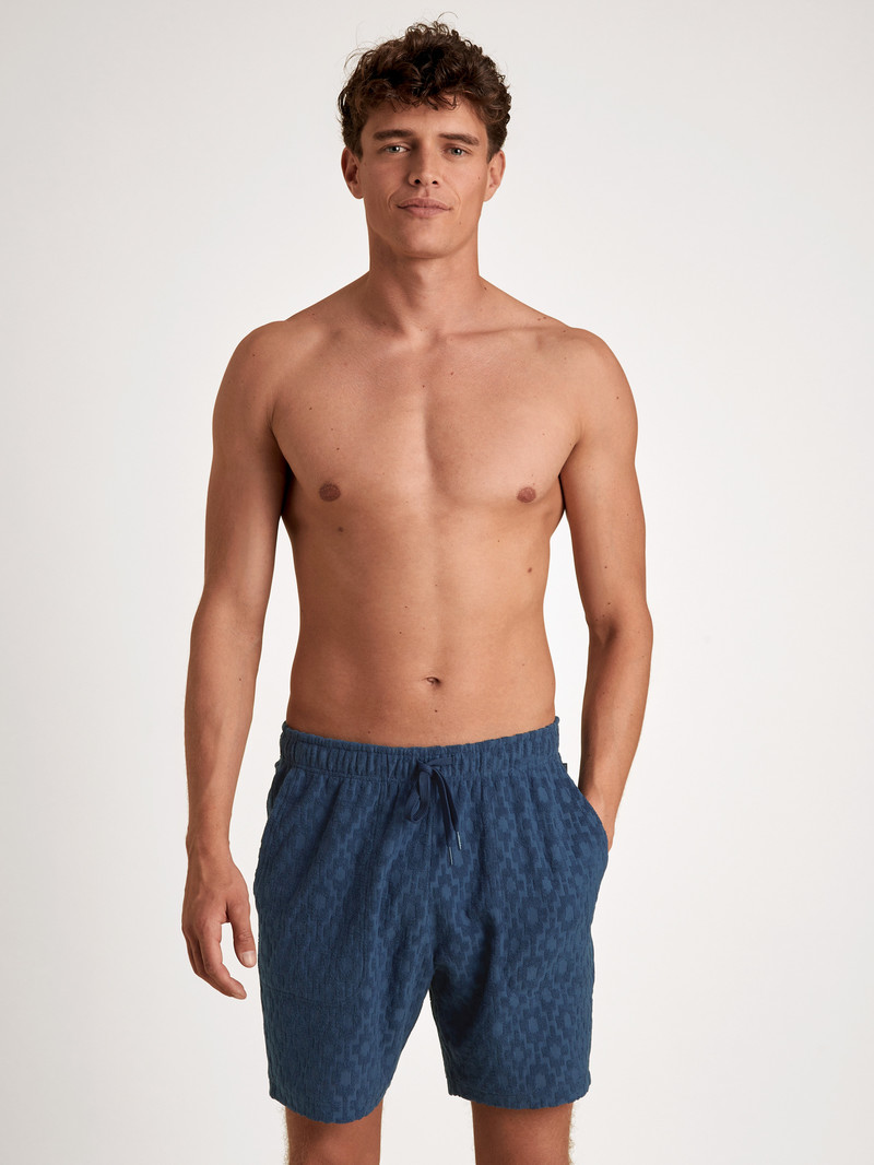 Calida Rmx Lounge Holiday Bermudas Loungewear Herren Blau | 07831-NUZJ