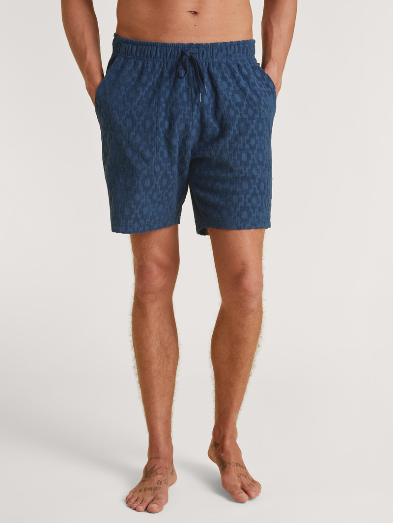 Calida Rmx Lounge Holiday Bermudas Loungewear Herren Blau | 07831-NUZJ