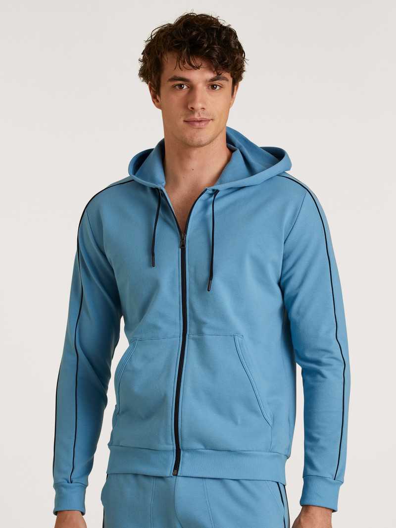 Calida Rmx Lounge Leisure Jacket Loungewear Herren Blau | 61328-WKSU