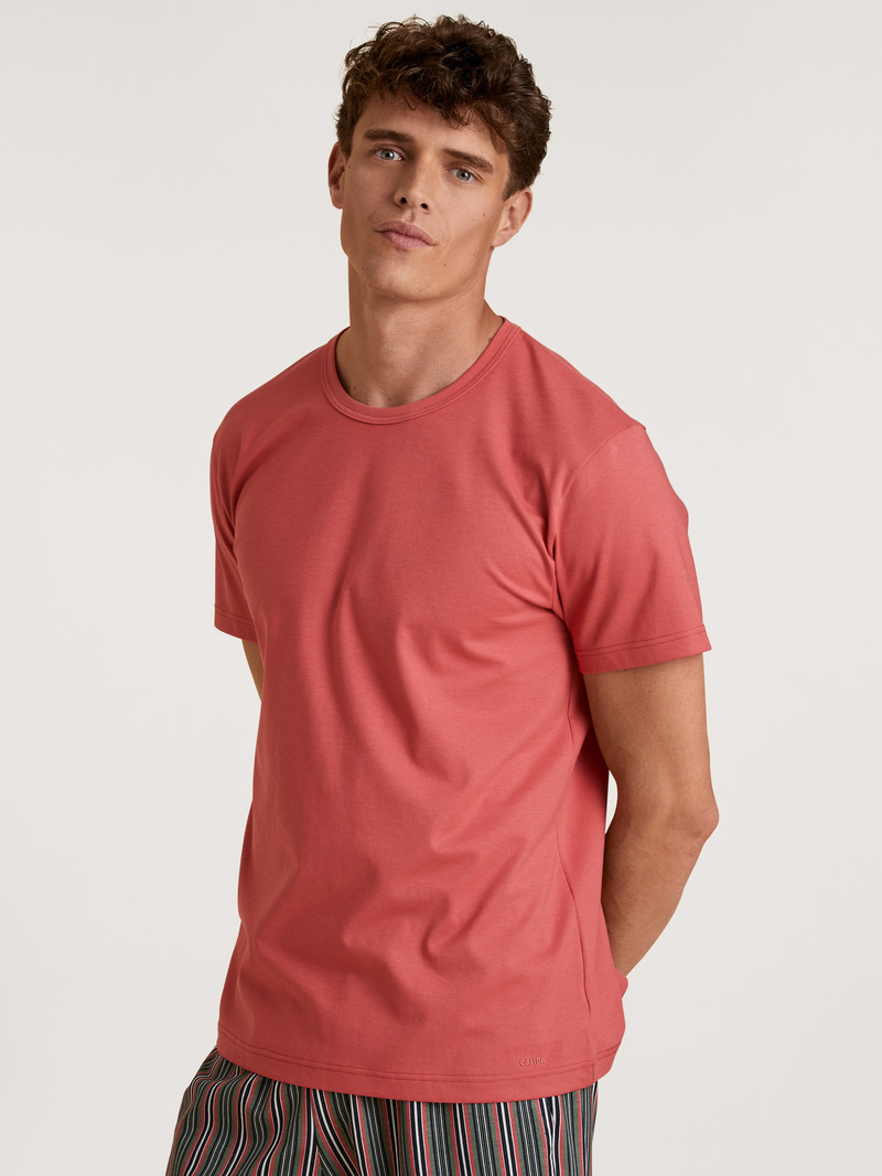 Calida Rmx Sleep Holiday T-shirt Summer Outfits Herren Rot | 82941-IJSX