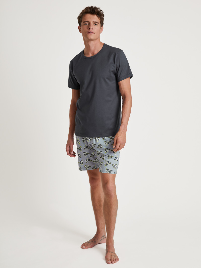 Calida Rmx Sleep Leisure Bermudas Nachtwäsche Herren Grau | 16590-HKGN