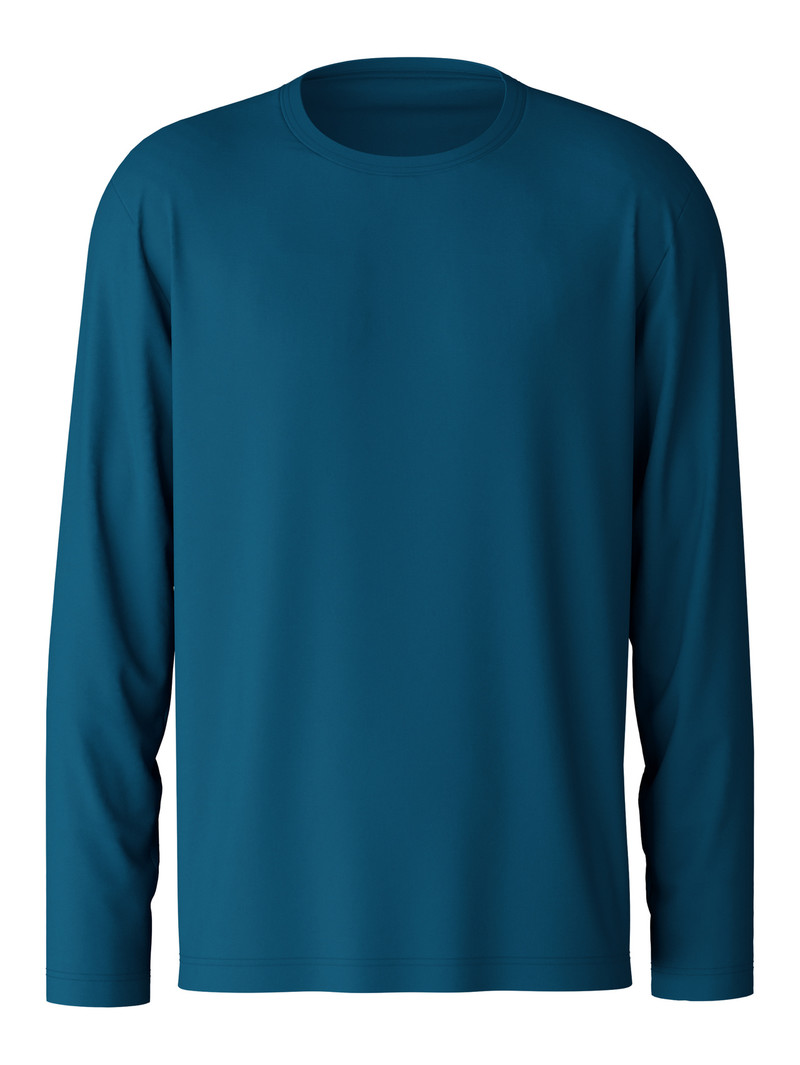 Calida Rmx Sleep Weekend Shirt Long Sleeve Nachtwäsche Herren Blau | 81726-MSIU