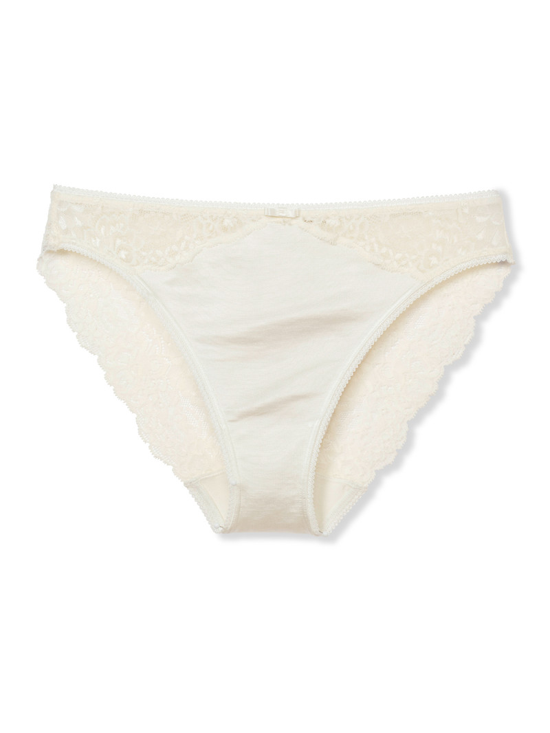 Calida Sensual Secrets Brief Unterwäsche Damen Alabaster Crème | 04879-ZGFX