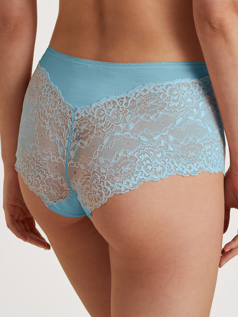 Calida Sensual Secrets Shorty Regular Cut Unterwäsche Damen Blau | 46712-RYIK