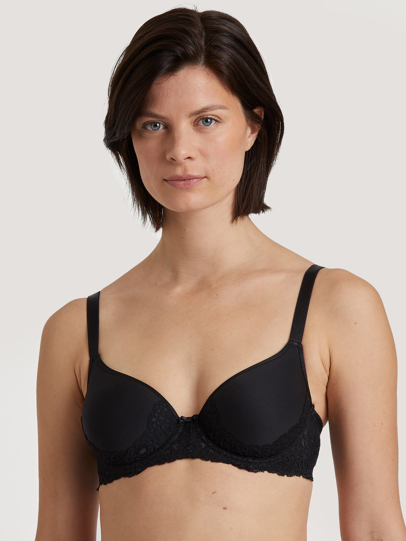 Calida Sensual Secrets Spacer Bra Unterwäsche Damen Schwarz | 06815-IDEQ