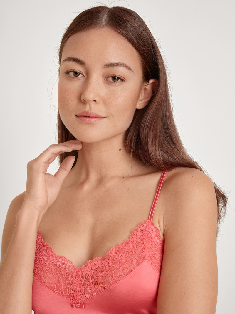 Calida Sensual Secrets Spaghetti Top Unterwäsche Damen Rosa | 34069-RSFY