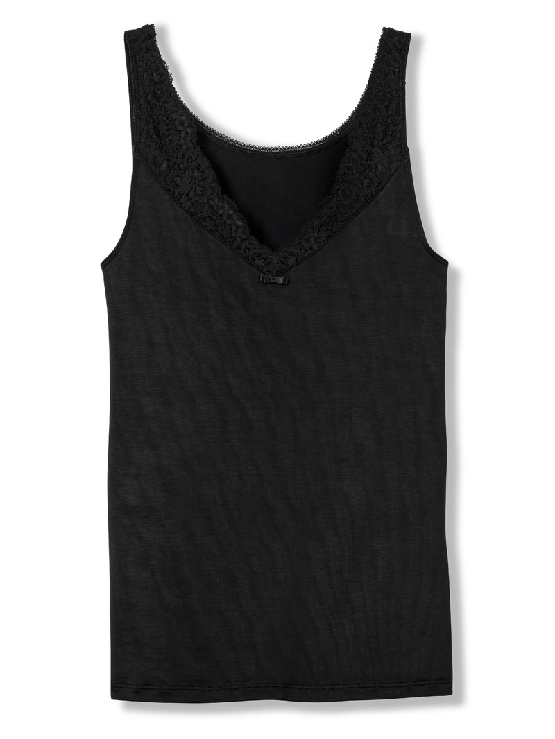 Calida Sensual Secrets Tank Top Unterwäsche Damen Schwarz | 76209-KRAW