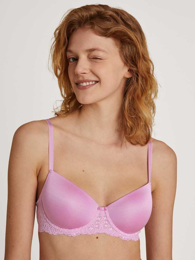 Calida Sensual Secrets Underwired T-shirt Bra With Padding Unterwäsche Damen Rosa | 91672-CDXQ