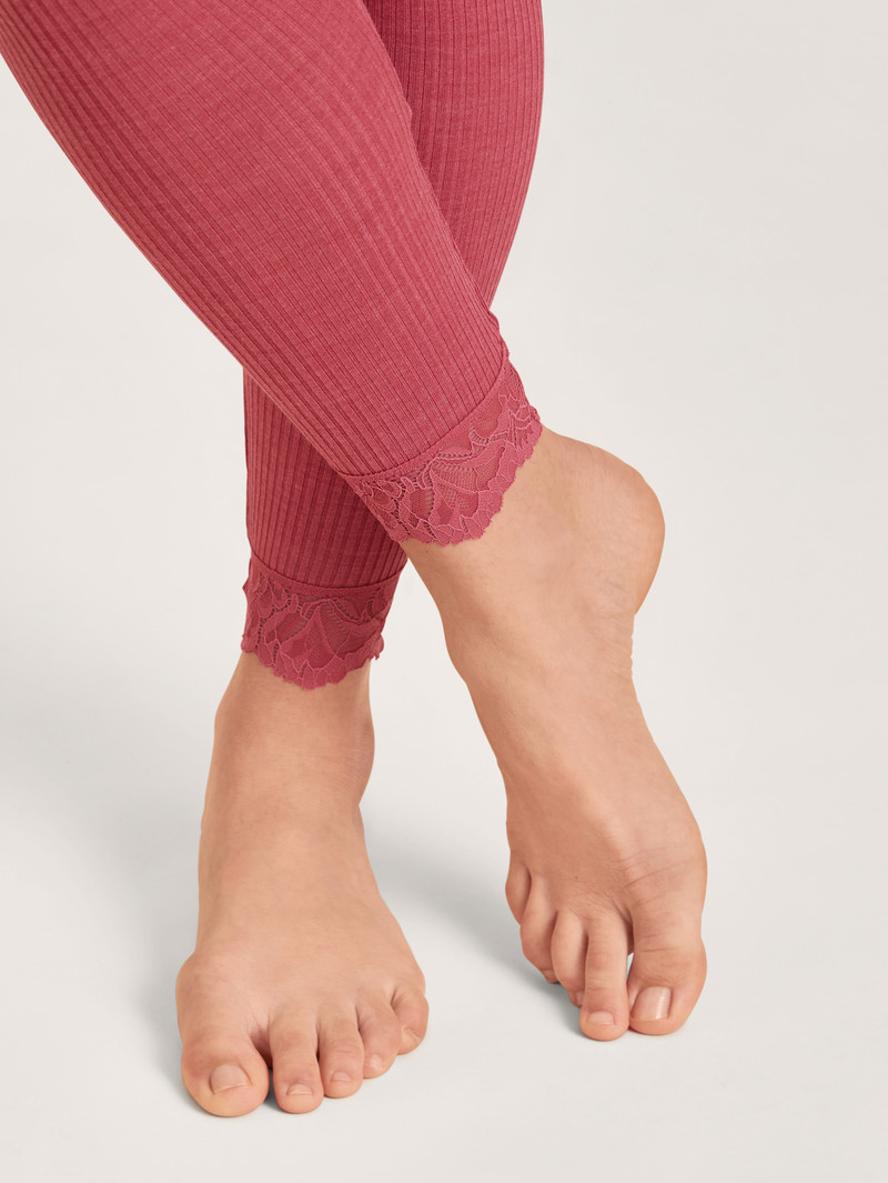 Calida Silky Wool Joy Leggings Unterwäsche Damen Rot | 13680-OCIJ