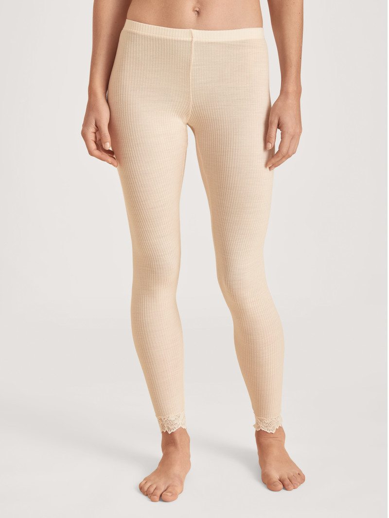 Calida Silky Wool Joy Leggings Unterwäsche Damen Hell | 59708-YQZX