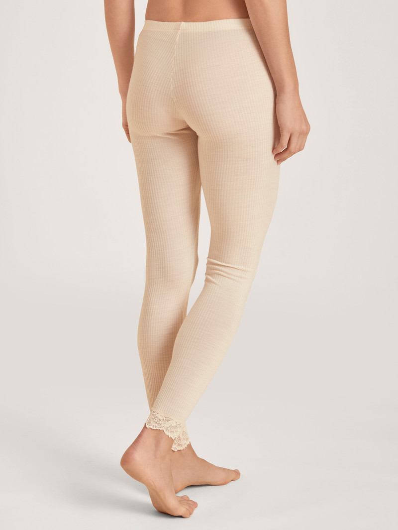 Calida Silky Wool Joy Leggings Unterwäsche Damen Hell | 59708-YQZX