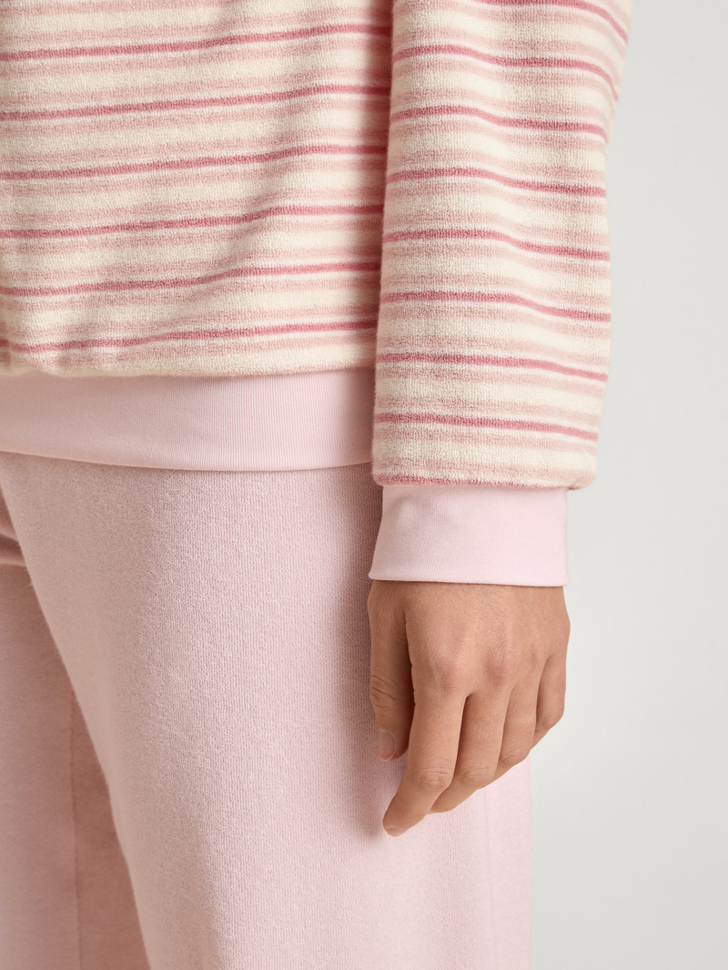 Calida Soft Dreams Terry Pyjama With Cuff Nachtwäsche Damen Rosa | 14835-JATR