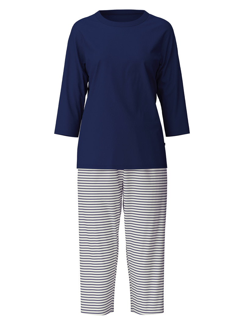 Calida Special 3/4 Pyjama Nachtwäsche Damen Blau | 84951-ZVAS