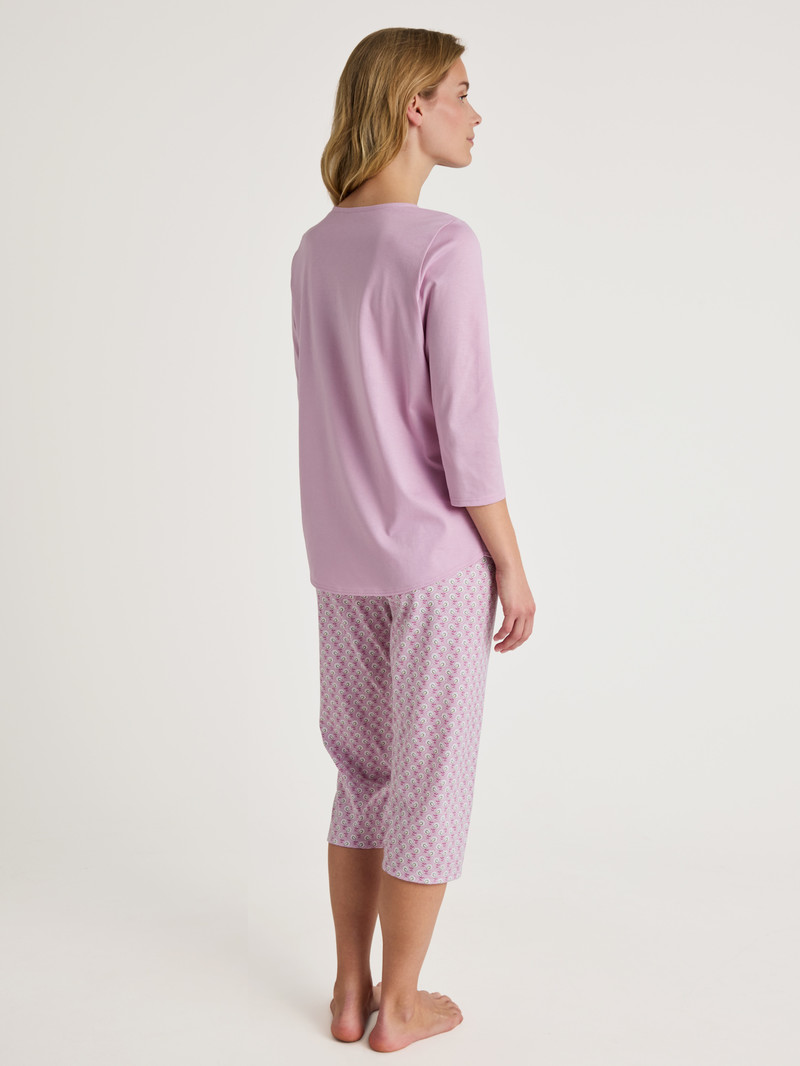 Calida Special 3/4 Pyjama Nachtwäsche Damen New Fragrant Lilac | 57642-IXAF