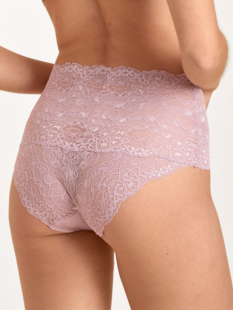 Calida Special Brief With Lace, High Waist Unterwäsche Damen Mauve Shadow | 18527-KHYA