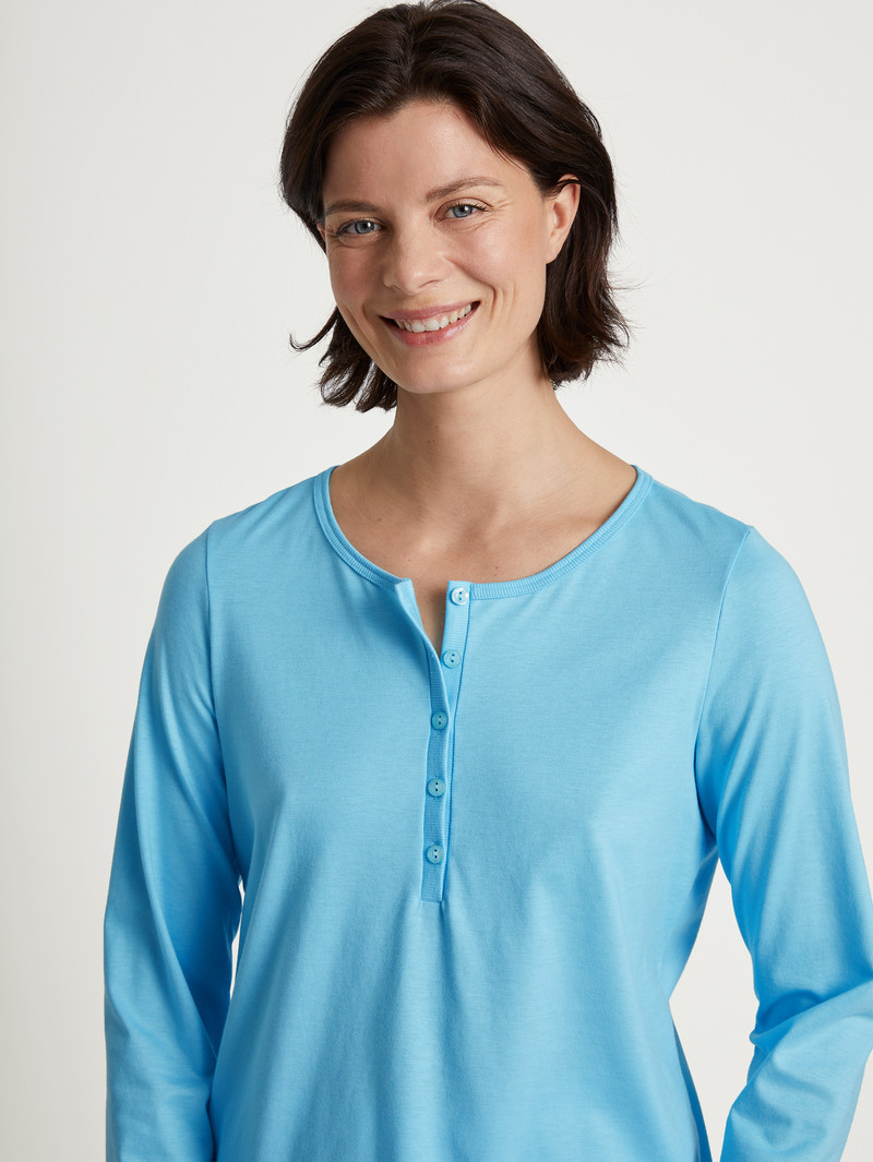 Calida Special Pyjama Nachtwäsche Damen Blau | 75429-FWPA