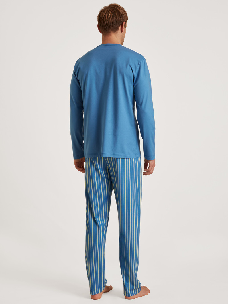 Calida Special Pyjama Nachtwäsche Herren Blau | 24706-KJEQ