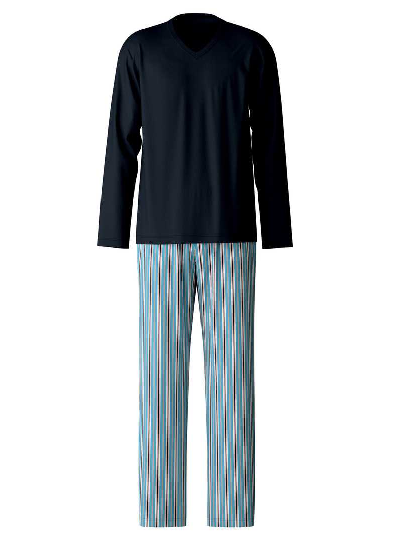 Calida Special Pyjama Nachtwäsche Herren Blau | 43059-JQAY