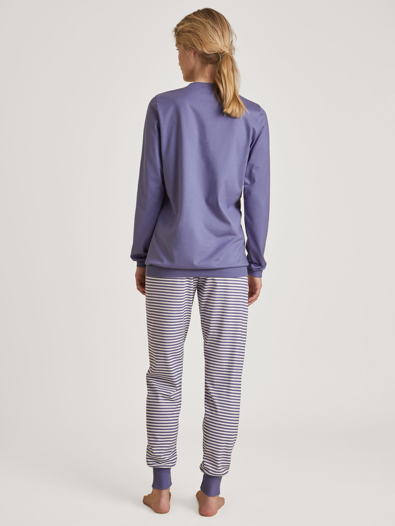 Calida Special Pyjama With Cuff Nachtwäsche Damen Lila | 14903-MSWP