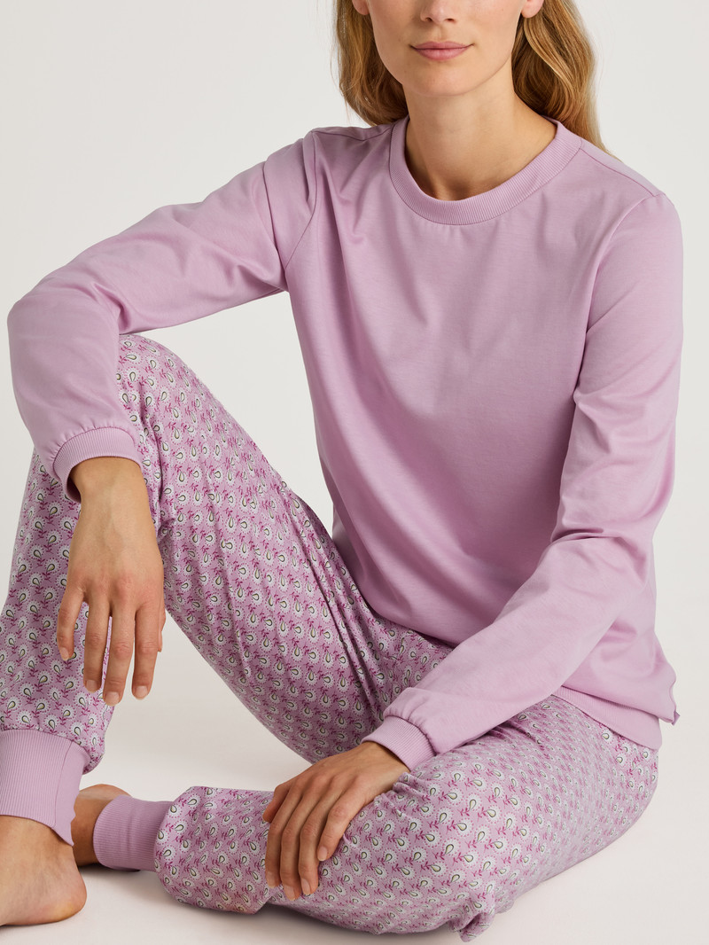 Calida Special Pyjama With Cuff Nachtwäsche Damen New Fragrant Lilac | 70856-XTPY