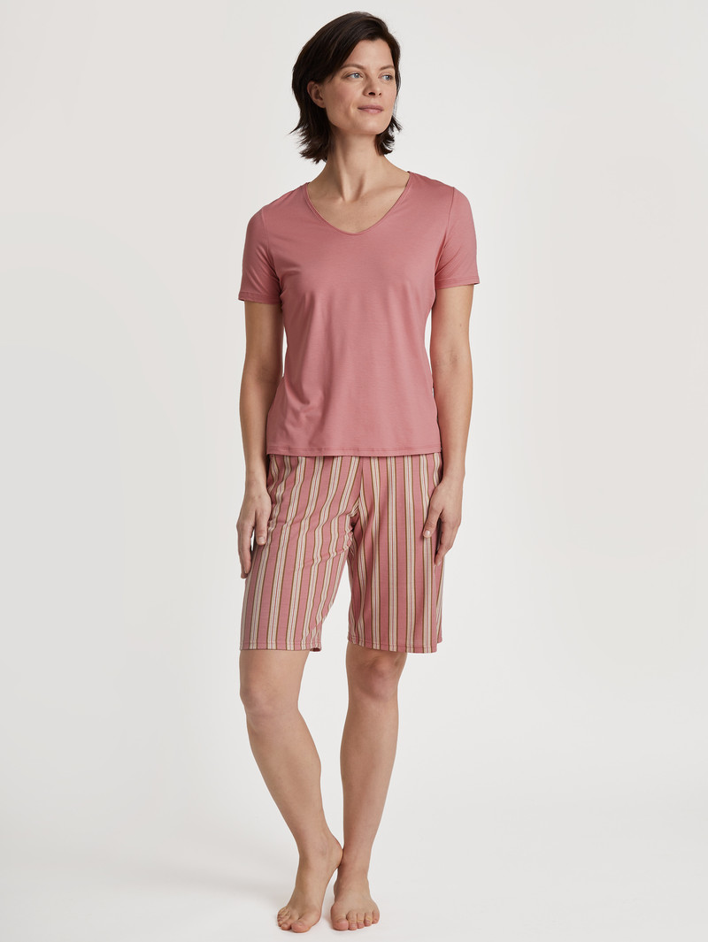 Calida Special Shirt Short Sleeve Loungewear Damen Rosa | 54970-NMZQ