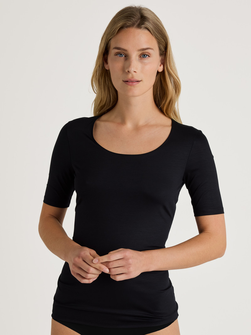 Calida Special Shirt Short Sleeve Unterwäsche Damen Schwarz | 71638-INHS