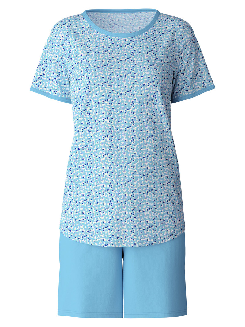 Calida Special Short Pyjama Nachtwäsche Damen Blau | 51098-UQON