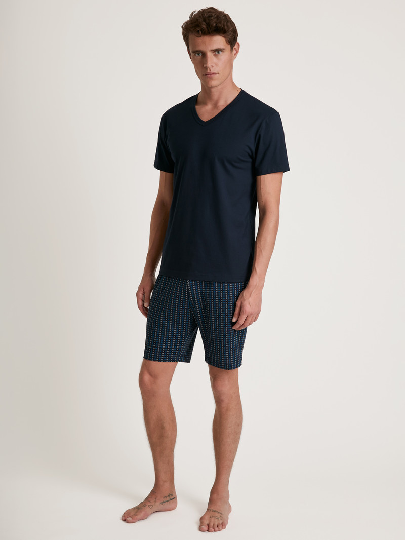 Calida Special Short Pyjama Nachtwäsche Herren Night Ink | 43190-AWIK