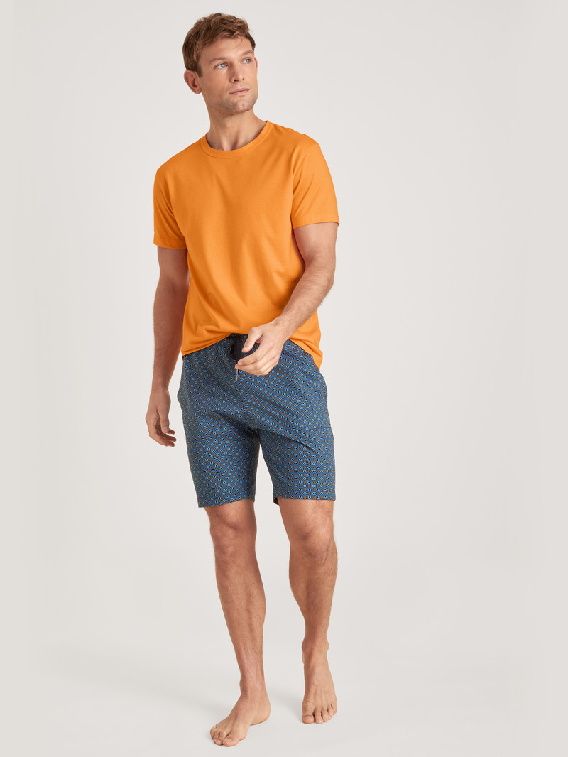 Calida Special Shorts Nachtwäsche Herren Blau | 09845-XDHR