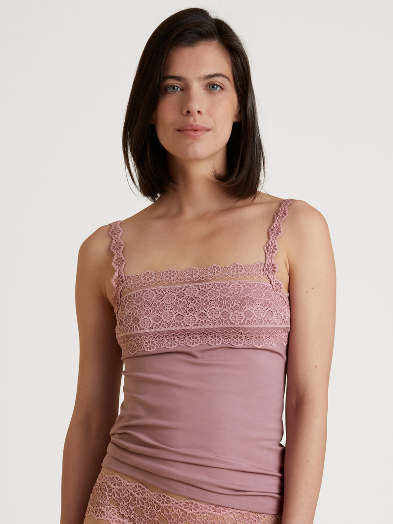 Calida Special Spaghetti Top Unterwäsche Damen Dusky Orchid | 83019-FBCW