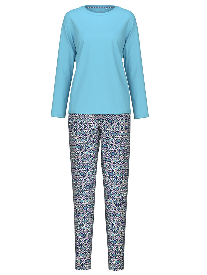 Calida Spring Nights Pyjama Nachtwäsche Damen Blau | 92135-QFNK