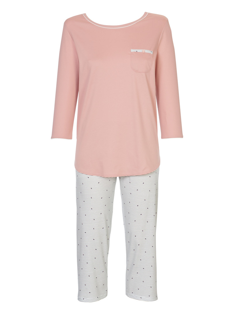 Calida Sweet Dreams 3/4 Pyjama Nachtwäsche Damen Rosa | 34215-QDUT