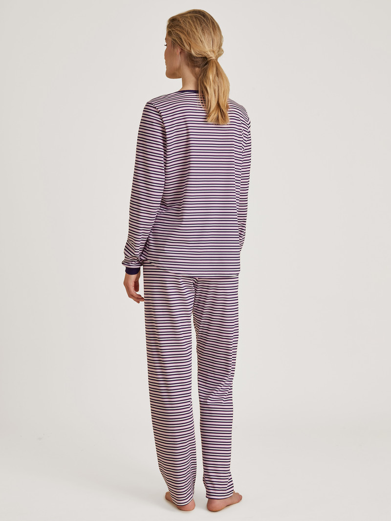 Calida Sweet Dreams Pyjama Nachtwäsche Damen Dunkelblau | 68015-XZFK