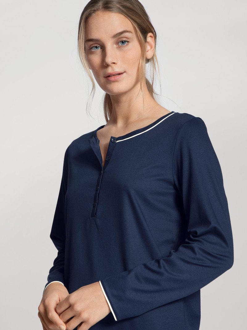 Calida Sweet Dreams Pyjama Nachtwäsche Damen Blau | 89732-BHVW