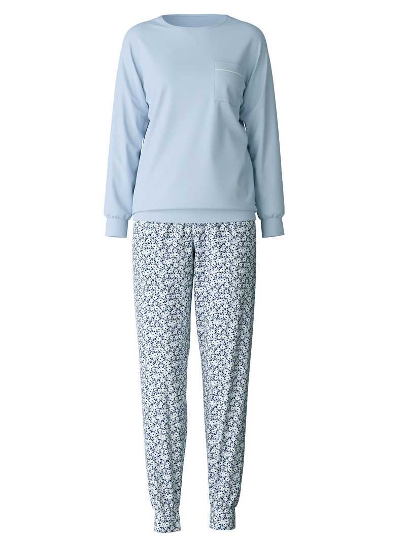 Calida Sweet Dreams Pyjama With Cuff Nachtwäsche Damen Arctic Ice | 45902-IJRK