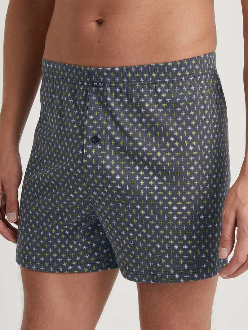 Calida Swiss Edition Boxer Shorts Unterwäsche Herren Anthrazit | 20784-TJDP