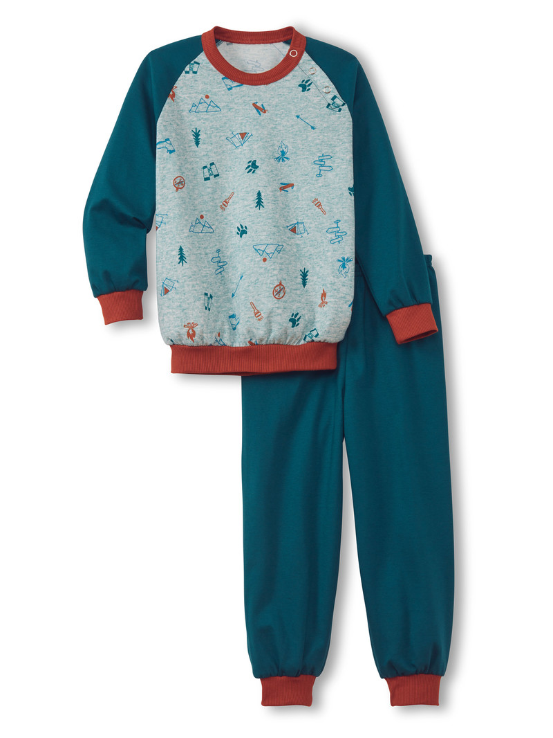 Calida Toddlers Scout Pyjama With Cuff Pyjama Kinder Tiefes | 59734-LAHB