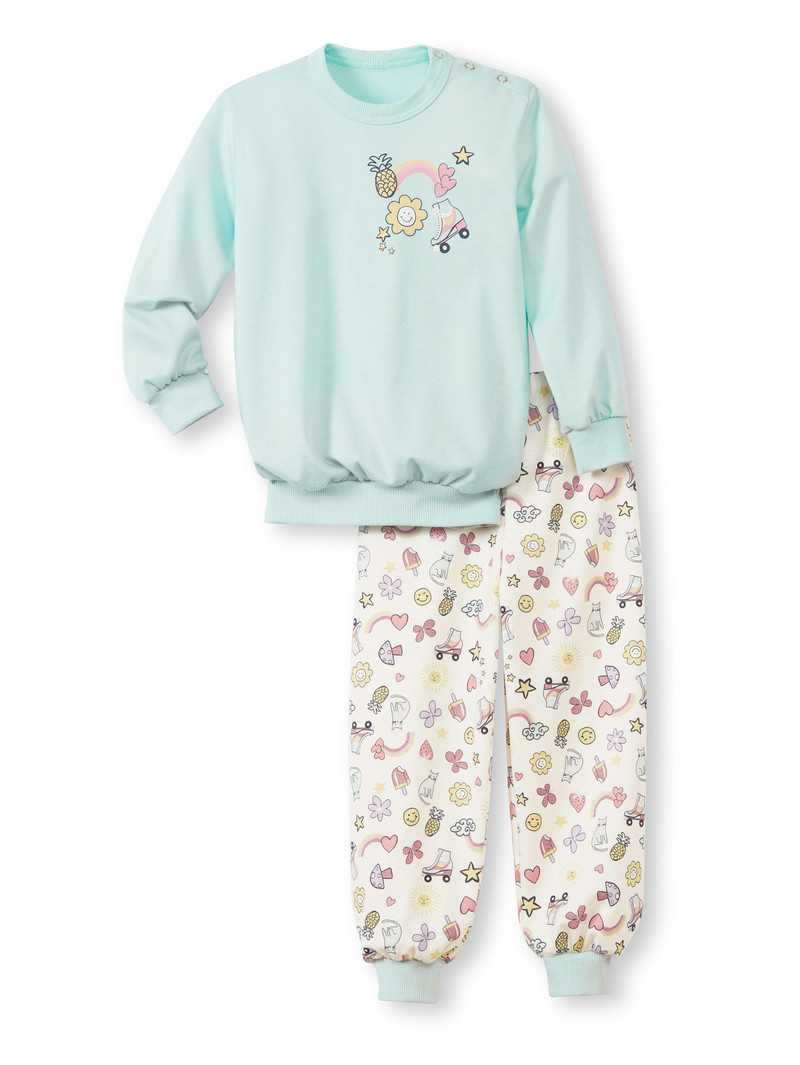 Calida Toddlers Skates Pyjama With Cuff Pyjama Kinder Blau | 82714-XHFE