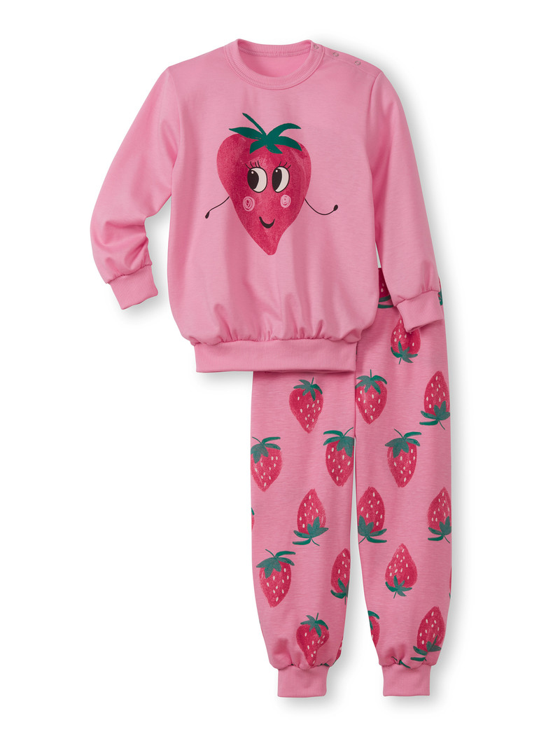 Calida Toddlers Strawberry Pyjama With Cuff Pyjama Kinder Rosa | 30926-SHWI