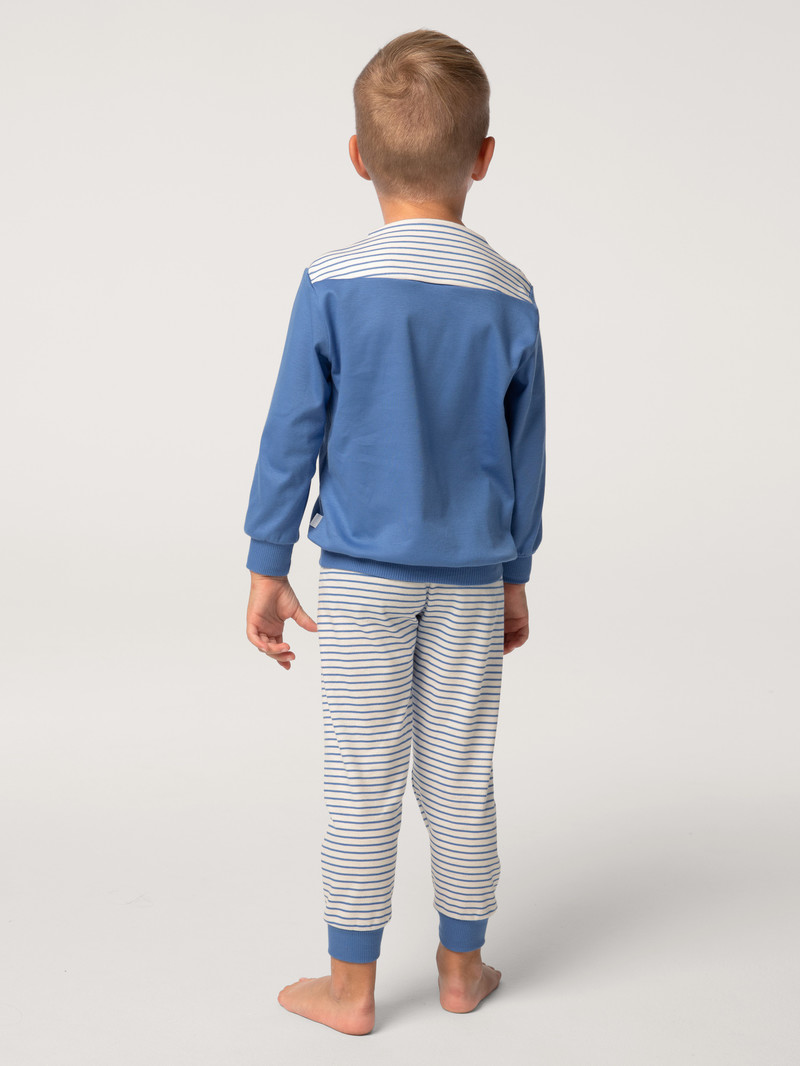 Calida Toddlers Youngster Pyjama With Cuff Pyjama Kinder Blau | 08276-LKEB