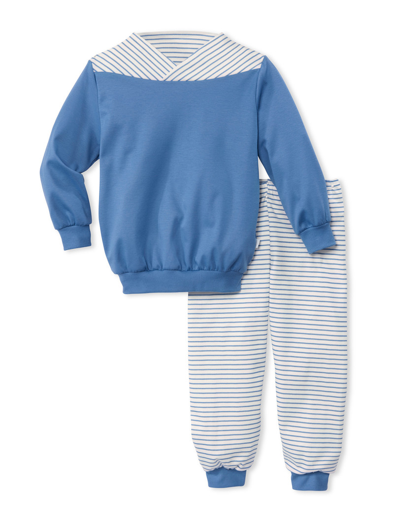 Calida Toddlers Youngster Pyjama With Cuff Pyjama Kinder Blau | 08276-LKEB