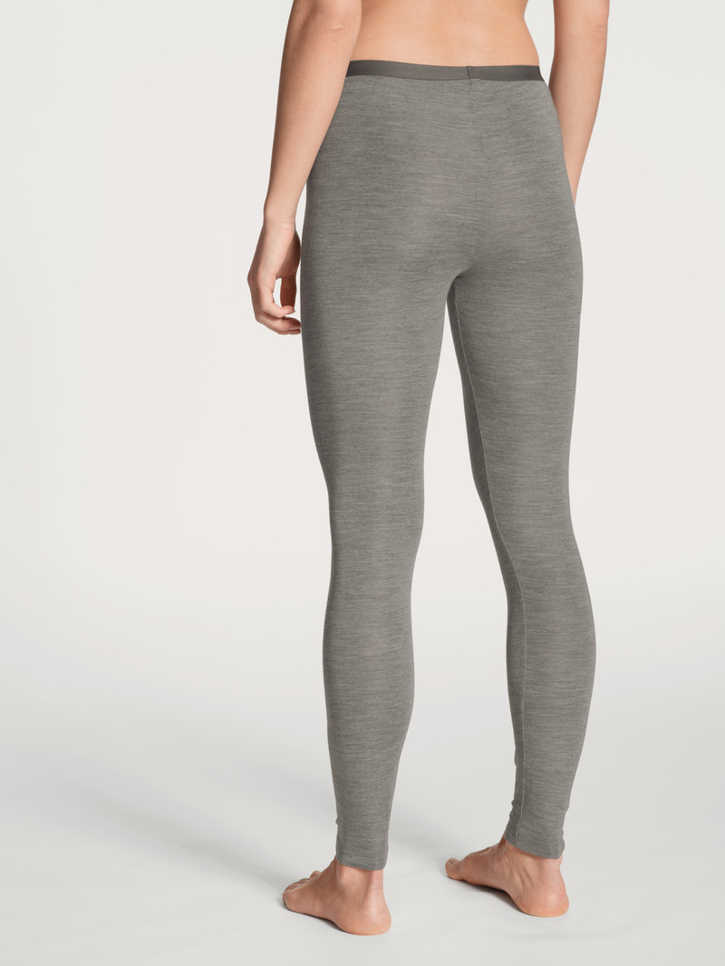 Calida True Confidence Leggings Unterwäsche Damen Platin Melé_ | 61902-LPUI