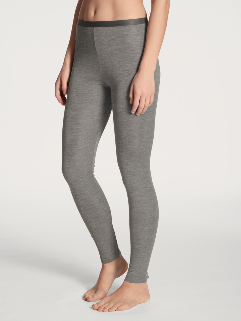 Calida True Confidence Leggings Unterwäsche Damen Platin Melé_ | 61902-LPUI