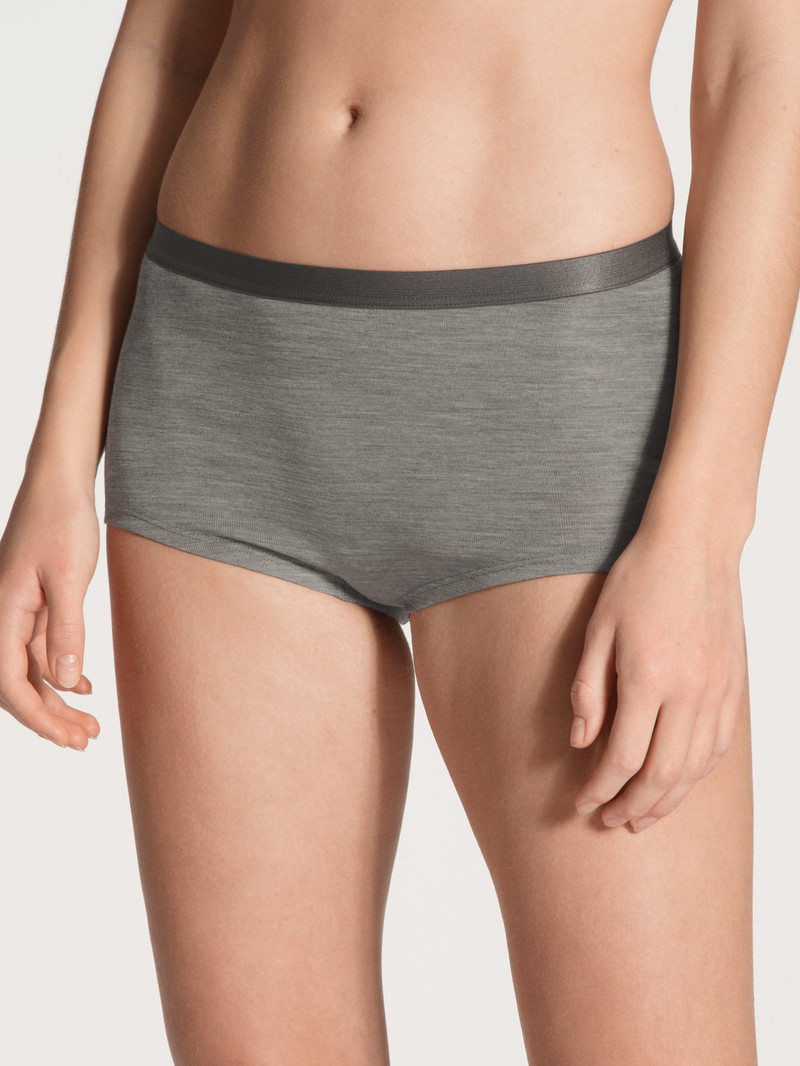 Calida True Confidence Panty, High Waist Unterwäsche Damen Platin Melé_ | 96751-GUQR