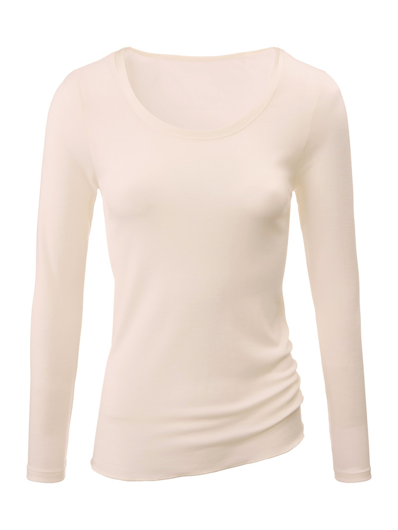 Calida True Confidence Shirt Long Sleeve Unterwäsche Damen Hell | 45290-TDVJ