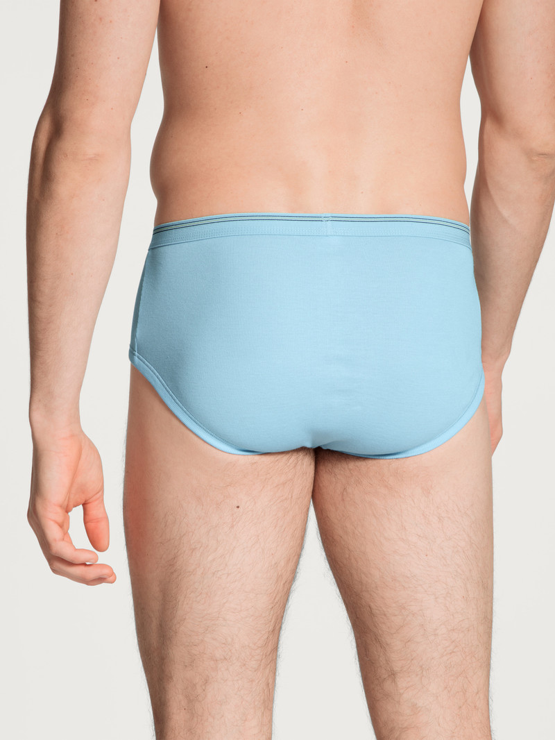 Calida Twisted Cotton Classic Brief With Fly Unterwäsche Herren Eisblau | 57136-VKCJ