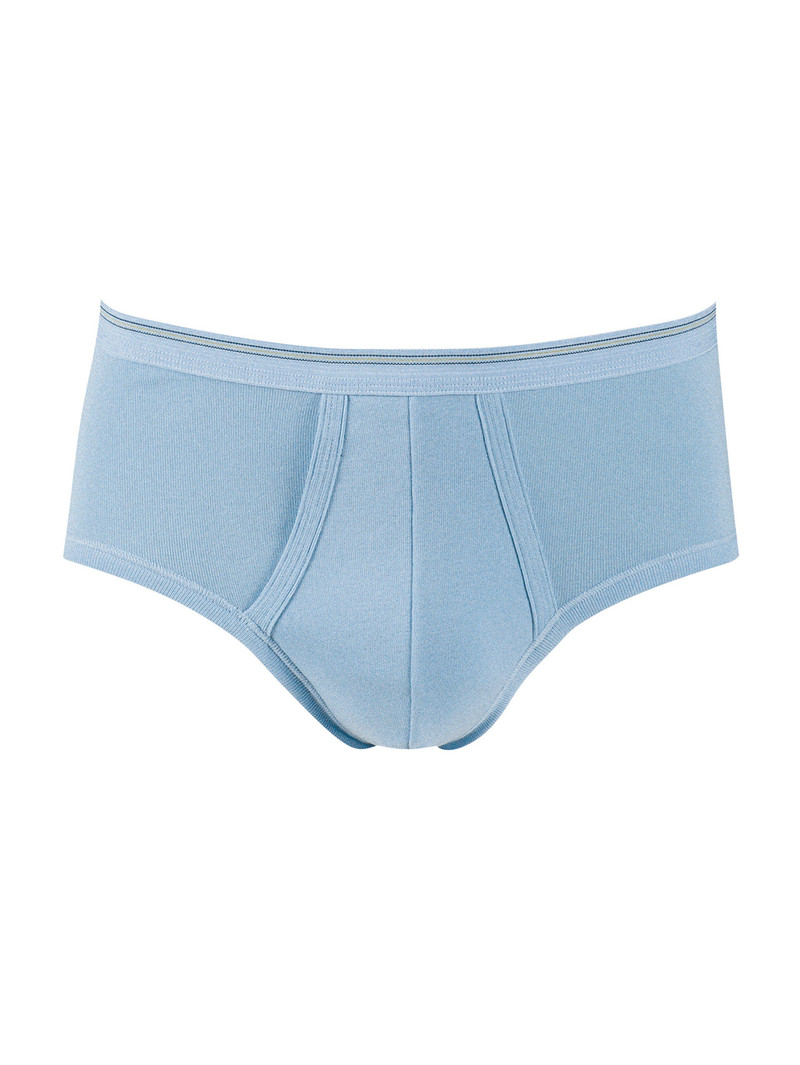 Calida Twisted Cotton Classic Brief With Fly Unterwäsche Herren Eisblau | 57136-VKCJ